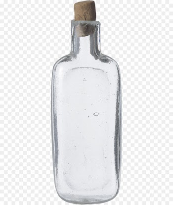 Glass bottle Cellplast Transparency and translucency - White transparent glass bottle cork 