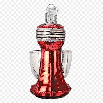 Glass Bottle, Christmas Ornament, Perfume, Red, Glass PNG