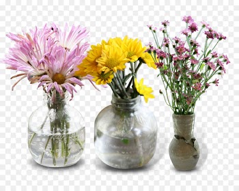 Glass bottle Glass bottle - Bottle decorative flower 