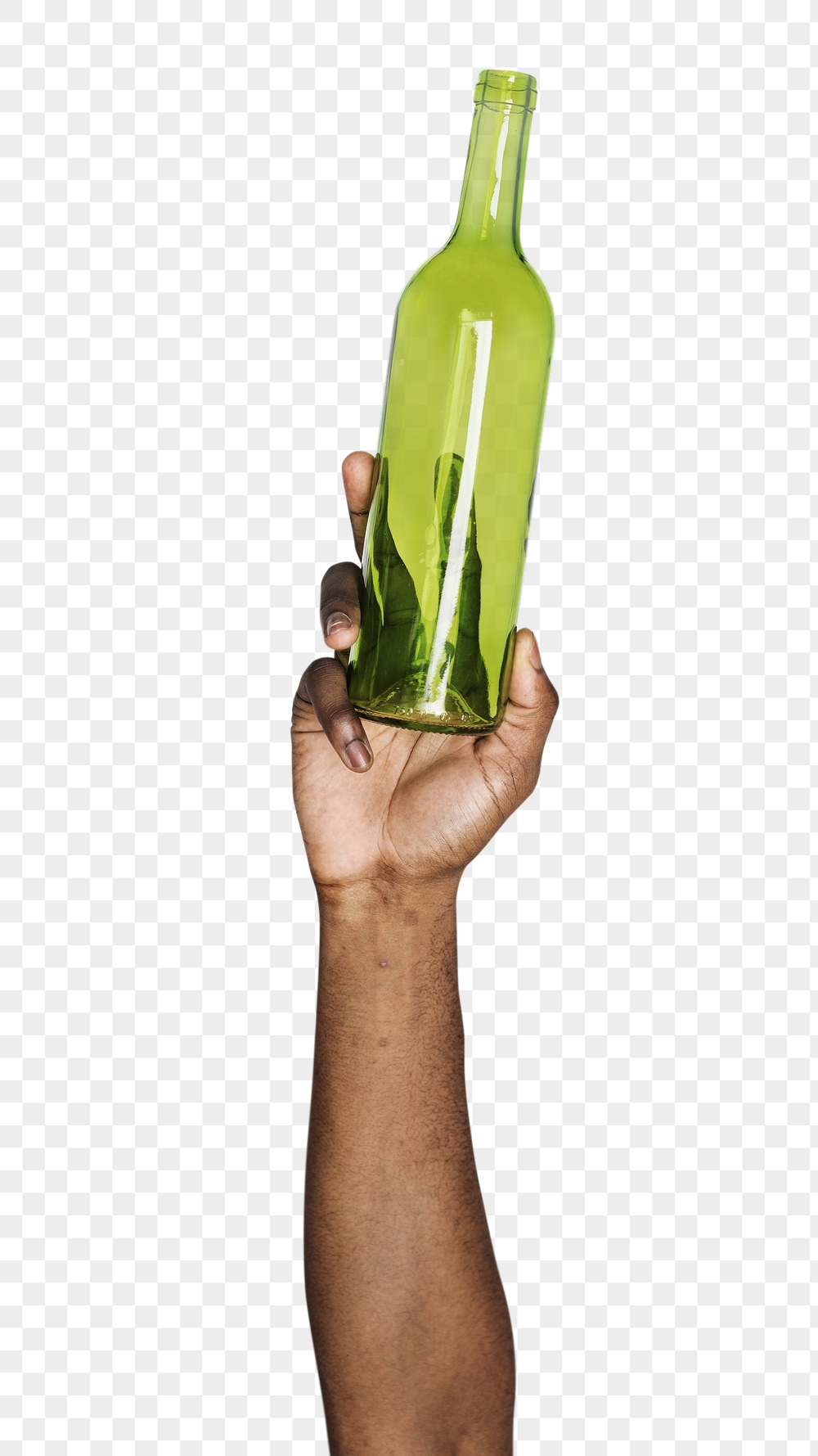 Glass bottle png in hand | Free PNG - rawpixel