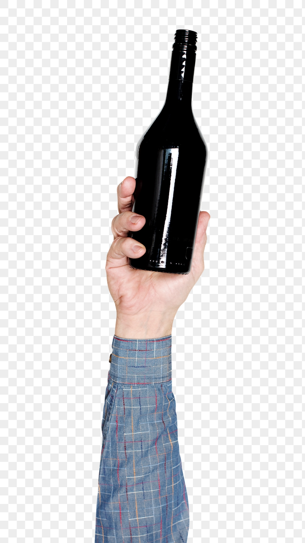Glass bottle png in hand | Free PNG - rawpixel