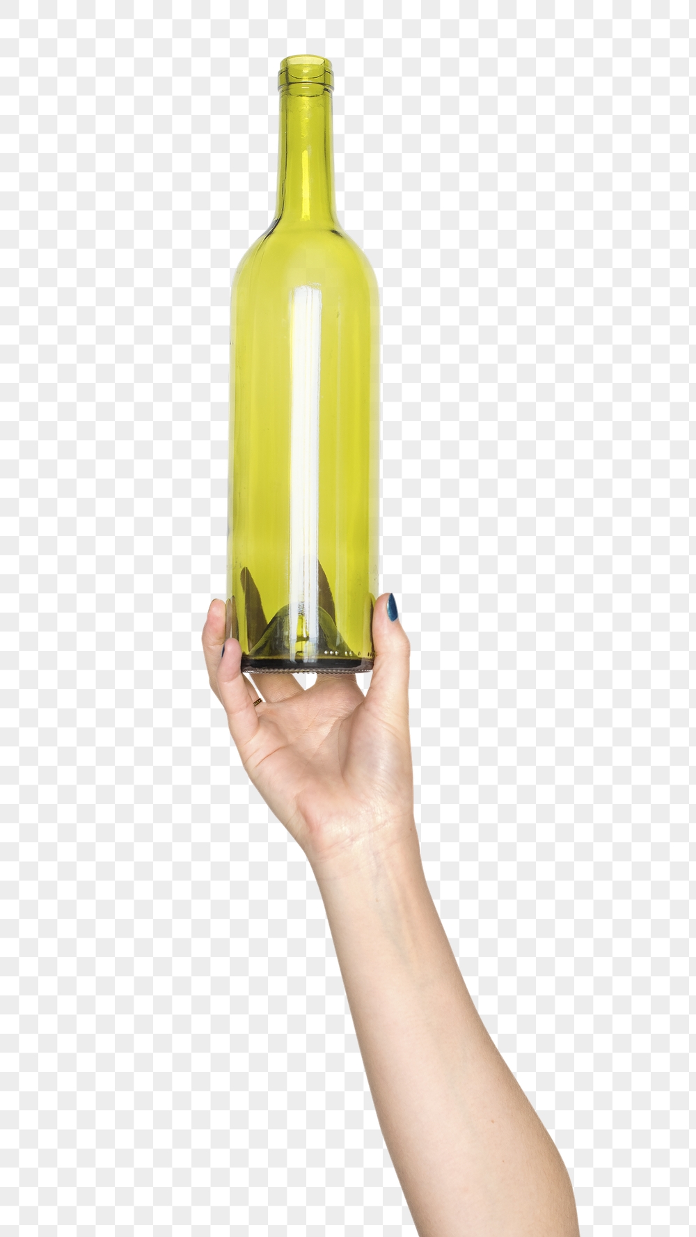 Glass bottle png in hand | Free PNG - rawpixel