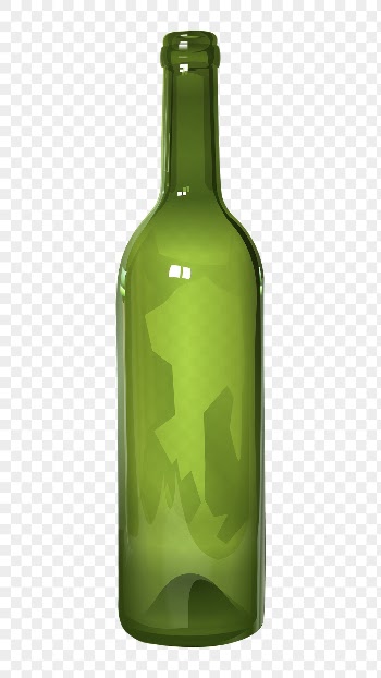 Glass bottle png sticker, green | Free PNG - rawpixel