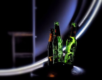 glass bottles
