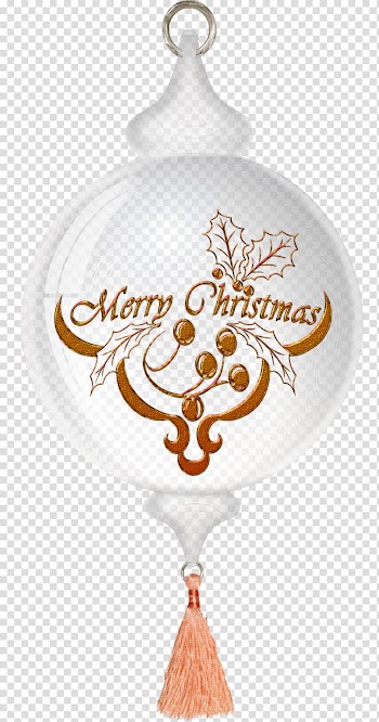 Glass Christmas balls, Merry Christmas bauble transparent background PNG clipart