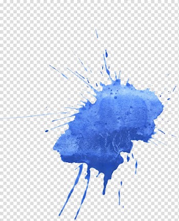 Glass cracked , Blue Watercolor painting Ink, ink drop transparent background PNG clipart