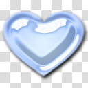 Glass Hearts Pastel Pearl, blue heart art transparent background PNG clipart
