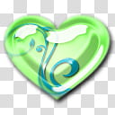 Glass Hearts Pastel Pearl, green and blue heart art transparent background PNG clipart