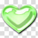 Glass Hearts Pastel Pearl, green heart transparent background PNG clipart