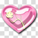 Glass Hearts Pastel Pearl, pink heart illustration transparent background PNG clipart