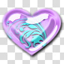 Glass Hearts Pastel Pearl, purple hear illustration transparent background PNG clipart