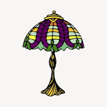 Glass lamp clipart, vintage home | Free Vector - rawpixel