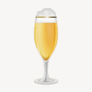 Glass of Champagne clipart, illustration | Free Vector - rawpixel