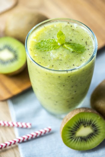 Glass of Kiwi Smoothie