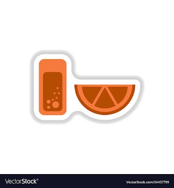 Glass of lemonade with lemon slice vector image