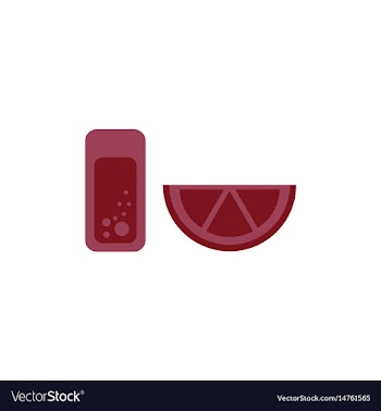 Glass of lemonade with lemon slice vector image