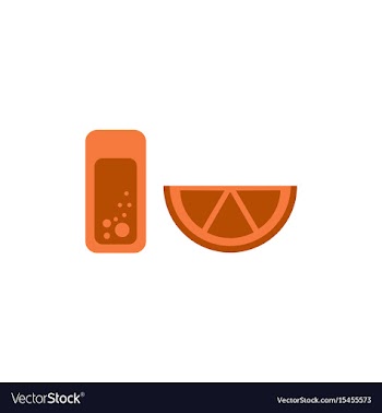 Glass of lemonade with lemon slice vector image