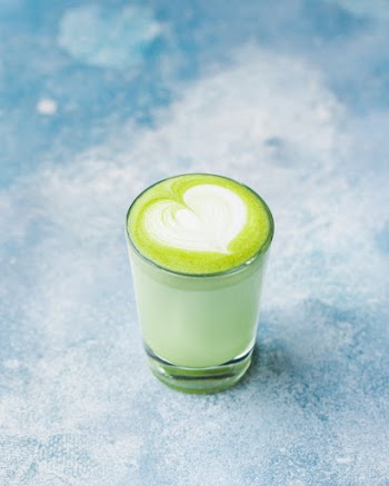 Glass of Matcha Drink