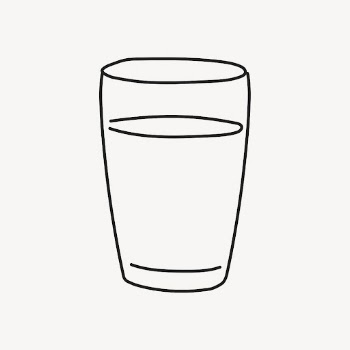 Glass of water doodle sticker, | Free Vector Illustration - rawpixel