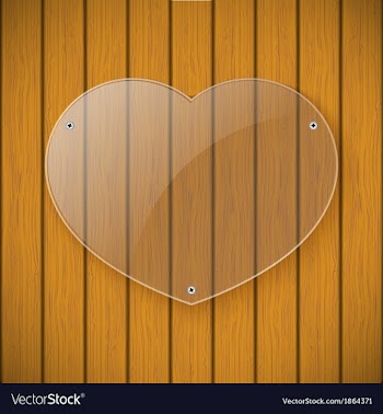 Glass plate on the background of wooden wall vector image