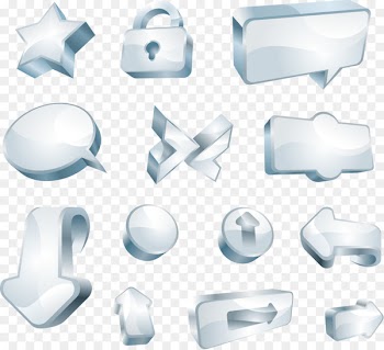 Glass recycling Icon - Cool three-dimensional icon 