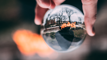 Glass Sphere in Hand
