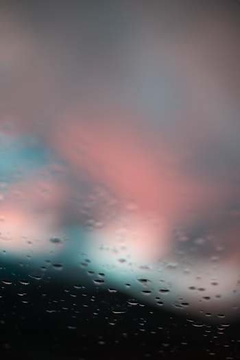 glass with waterdrops