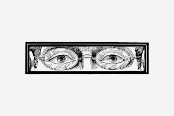 Glasses eyes watching man, vintage | Free Photo - rawpixel