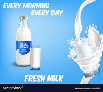 glassware fresh milk on isolated background
