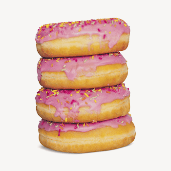 Glazed donut collage element psd | Free PSD - rawpixel