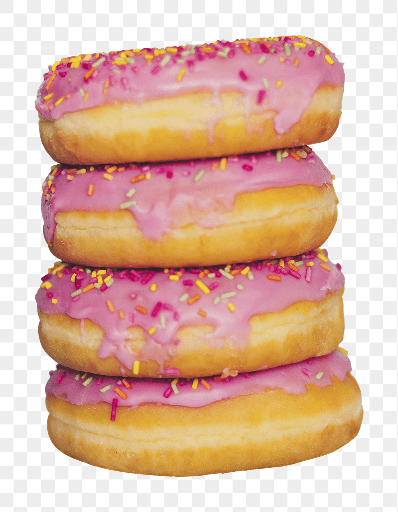 Glazed donut png sticker, transparent | Free PNG - rawpixel