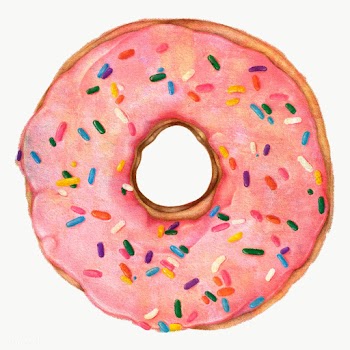 Glazed pink doughnut with sprinkles design element | Free  transparent png - 2338673