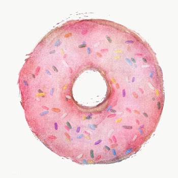 Glazed pink doughnut with sprinkles | Free  transparent png - 2338051