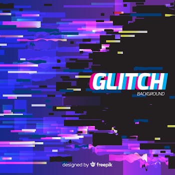Glitch effect background