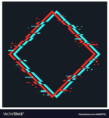 glitch effect design template