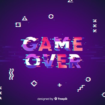 Glitch game over background
