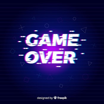 Glitch game over background