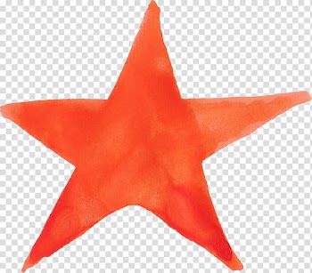 Glitter Barnstar, watercolor star transparent background PNG clipart