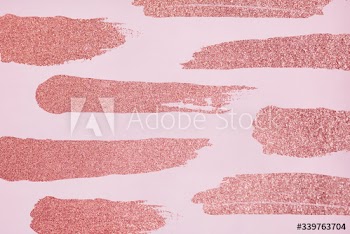 Glitter brush strokes