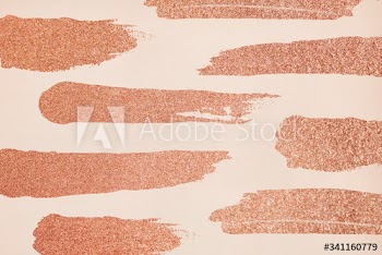 Glitter brush strokes