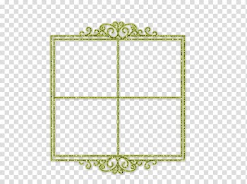 Glitter Frames, green border transparent background PNG clipart
