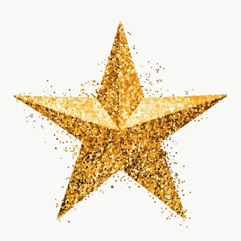 Glitter gold star design element | Free  transparent png - 2355806