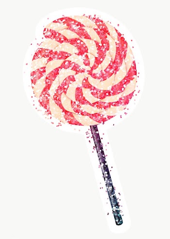 Glitter lollipop sticker with white border | Free  transparent png - 2355819