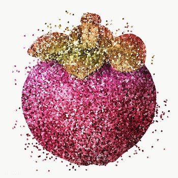 Glitter mangosteen fruit illustration | Free  transparent png - 2358936