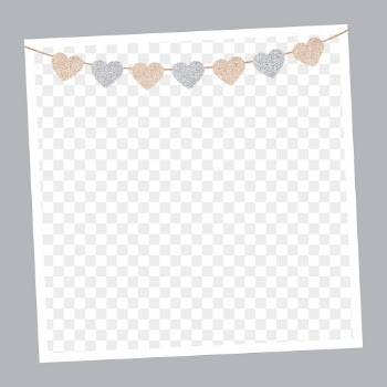 Glitter png hearts decoration frame, | Free PNG - rawpixel