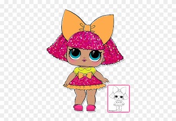Glitter Queen Printable Coloring Page - Lol Surprise Serie 1