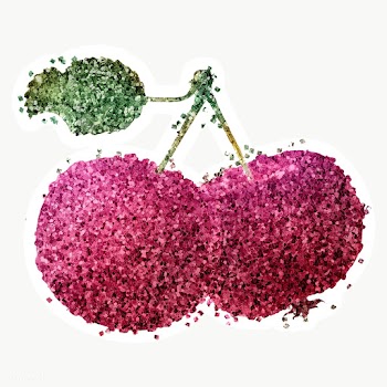 Glitter red apples fruit illustration with a white border sticker | Free  transparent png - 2357751