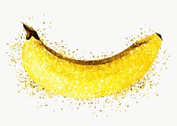 Glitter ripe banana fruit illustration | Free  transparent png - 2357748