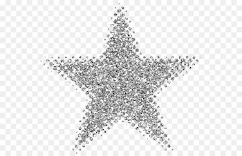 Glitter Star Silver Clip art - silver glitter 