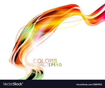 Glittering lines colors vector image